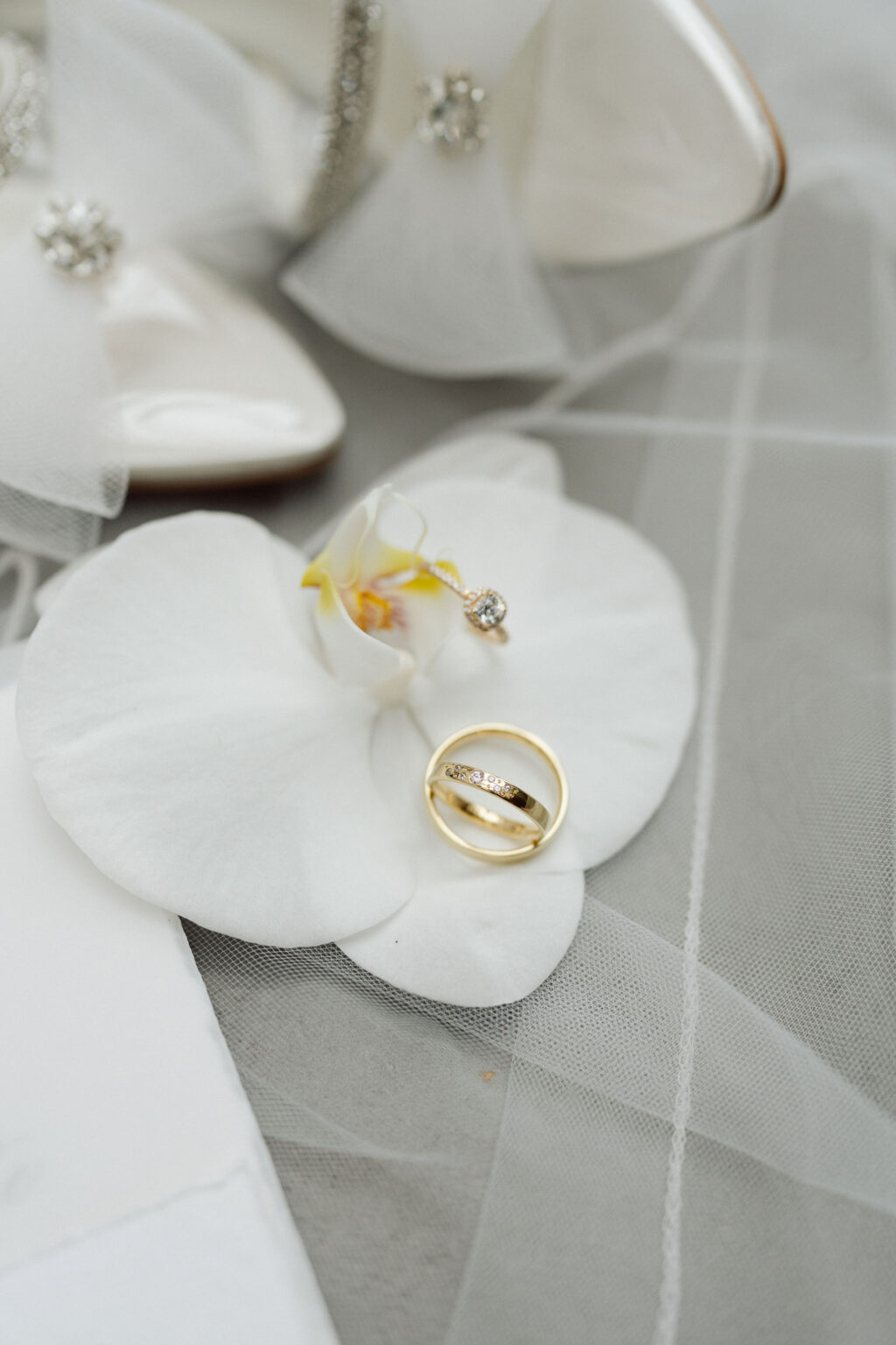 Detailaufnahme von Eheringen bei einer Hochzeit in Dortmund