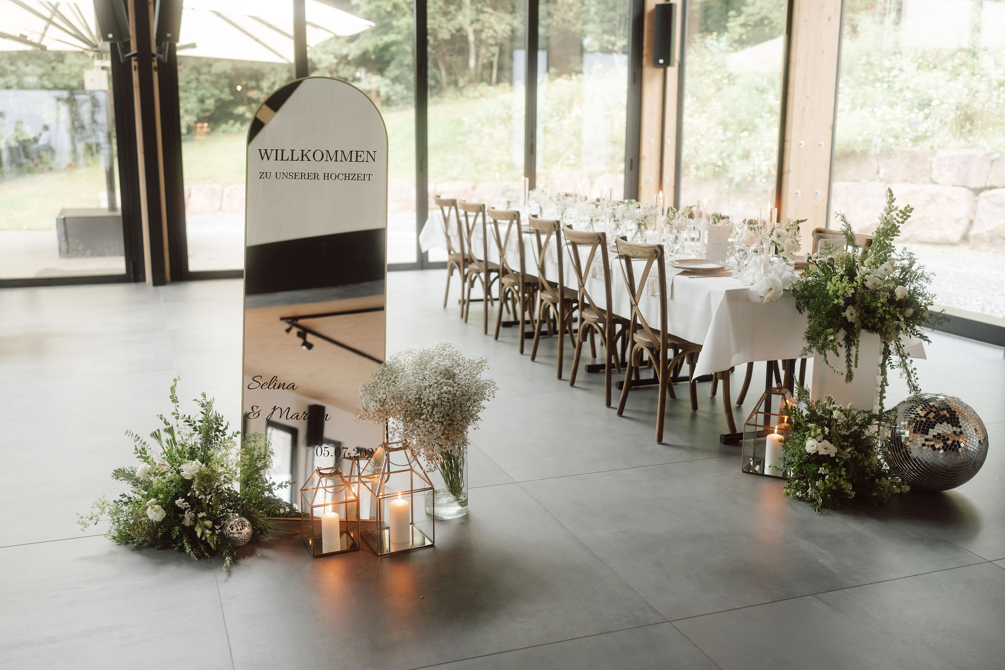 Hochzeitslocation im Sauerland elegant und modern gestaltet