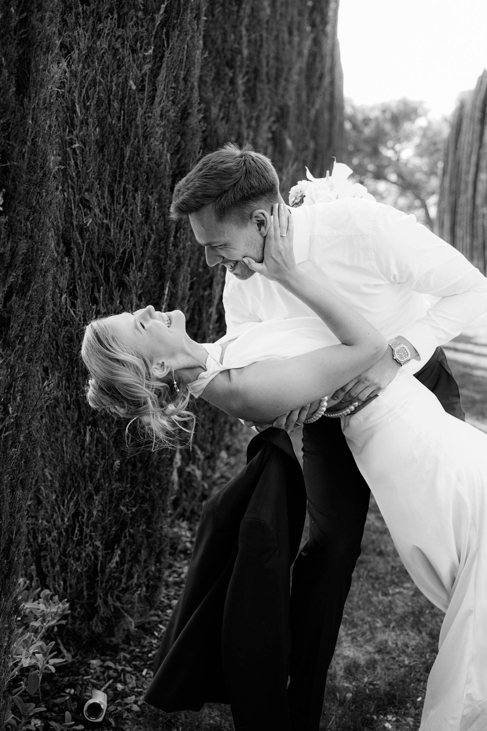 glückliches Hochzeitspaar in NRW